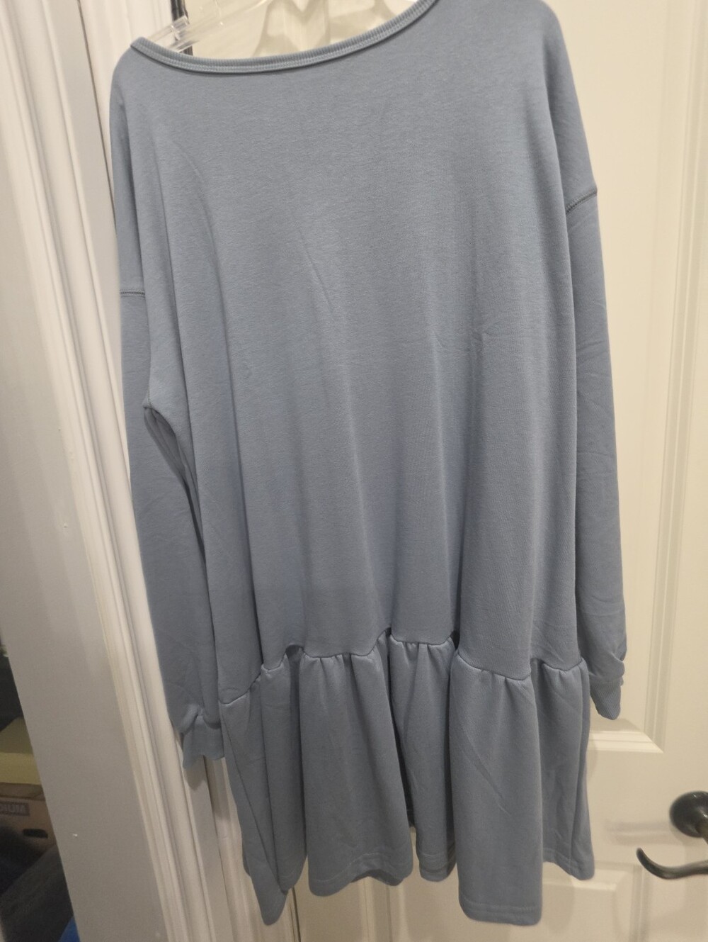 Source Unknown Light Blue Ruffle-Hem Tunic - Picture 6 of 6